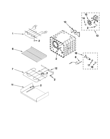 Internal oven parts