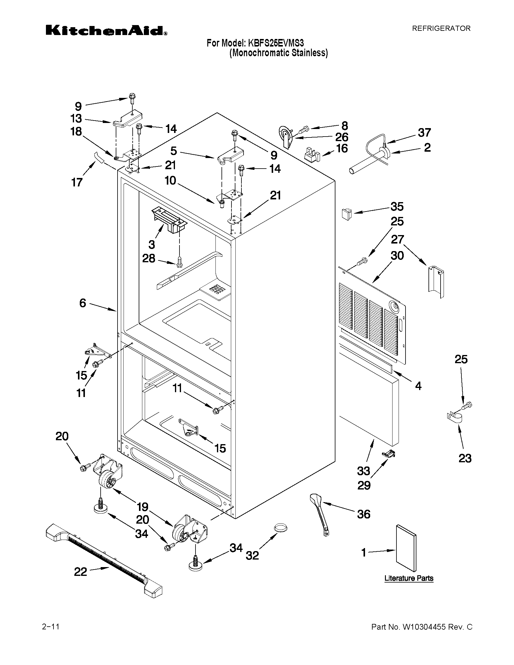 Cabinet parts