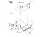Whirlpool ED5FVGXWS05 cabinet parts diagram