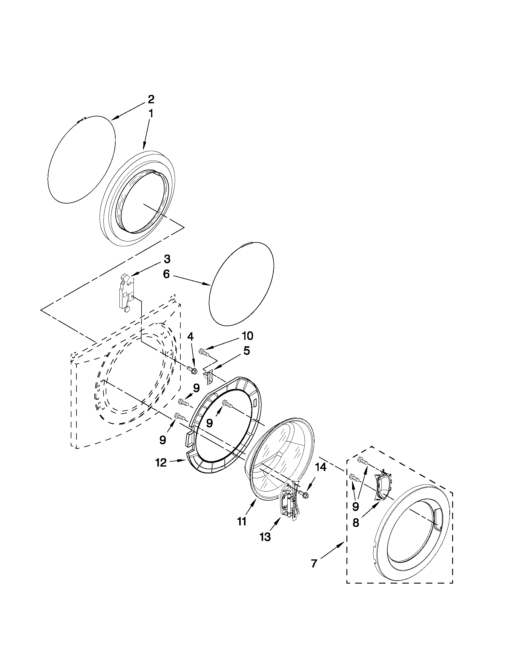 DOOR AND LATCH PARTS