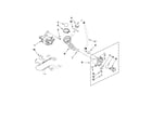 Whirlpool WFW9050XW01 pump and motor parts diagram