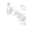 Whirlpool WFW9050XW01 tub and basket parts diagram