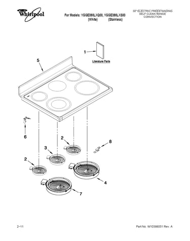 Cooktop parts