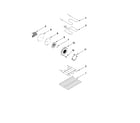 Whirlpool YGGE390LXS00 internal oven parts diagram