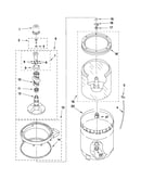 Agitator, basket and tub parts