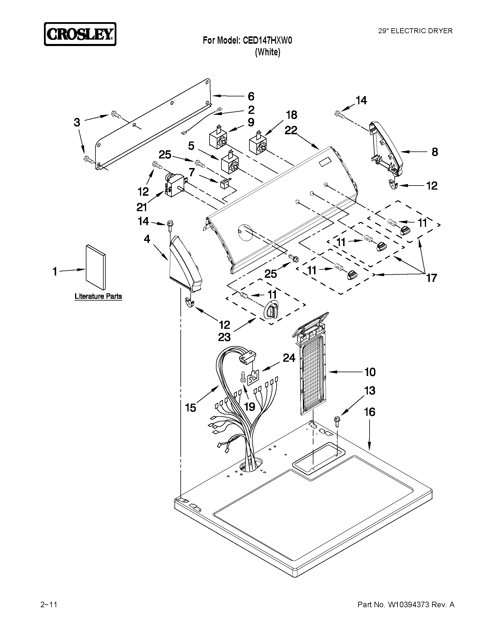 Top and console parts