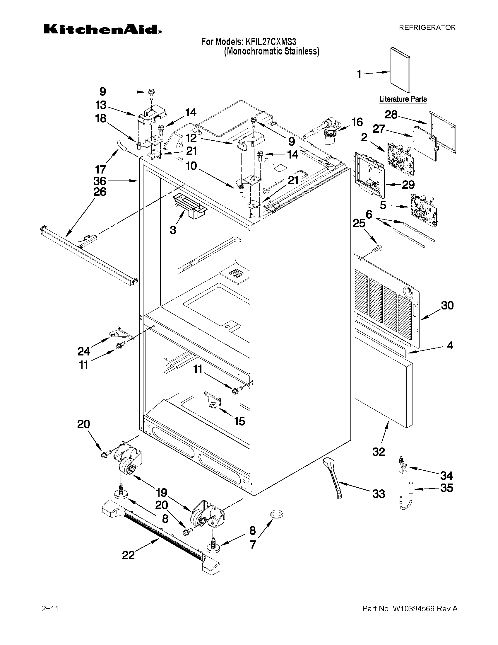 Cabinet parts