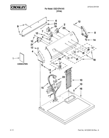 Top and console parts