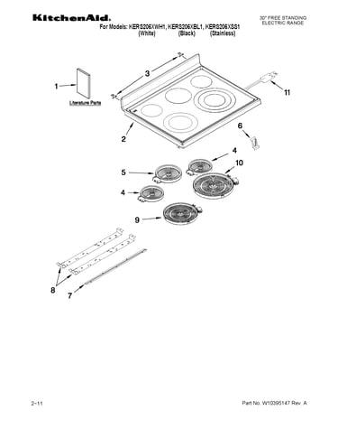 Cooktop parts