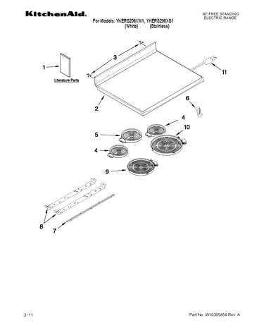 Cooktop parts