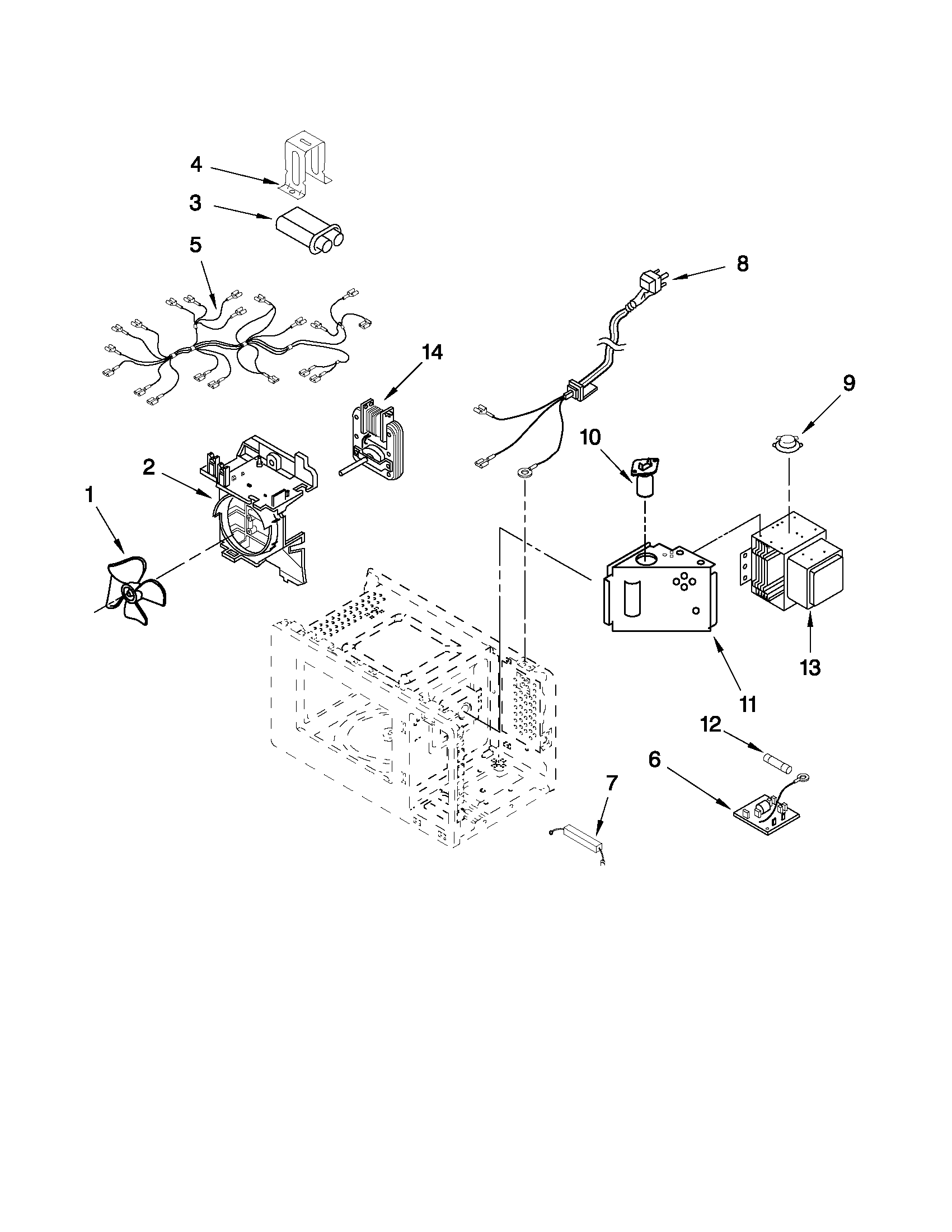 MICROWAVE INTERIOR PARTS