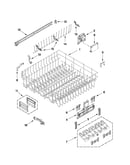Upper rack and track parts