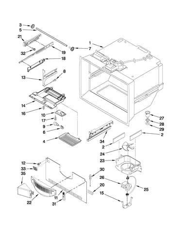 Freezer liner parts