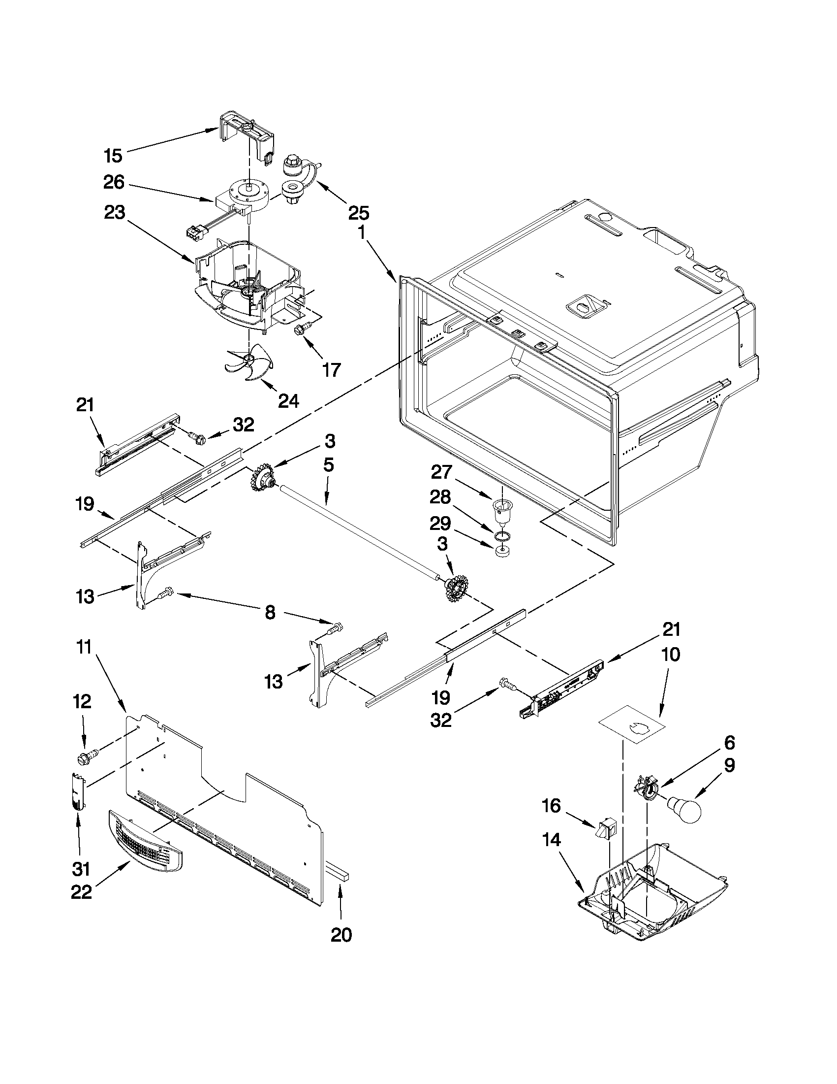 FREEZER LINER PARTS