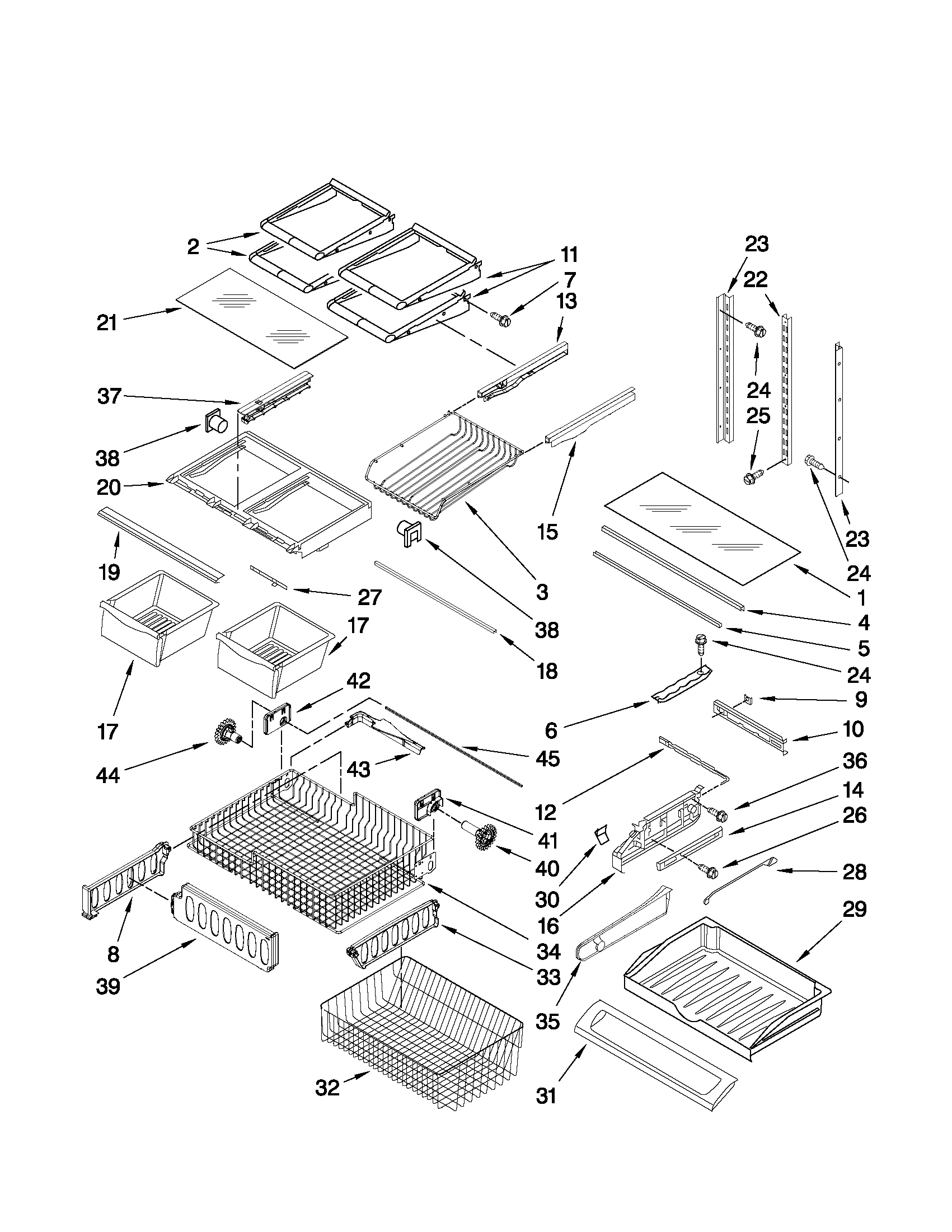 Shelf parts