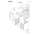 Maytag MVWC450XW0 top and cabinet parts diagram