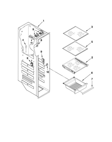 Freezer liner parts