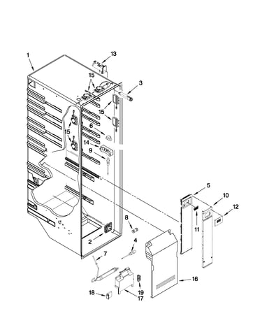 Refrigerator liner parts