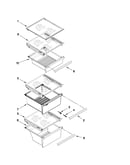 Refrigerator shelf parts