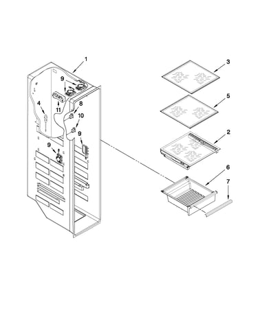 Freezer liner parts