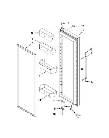 Refrigerator door parts