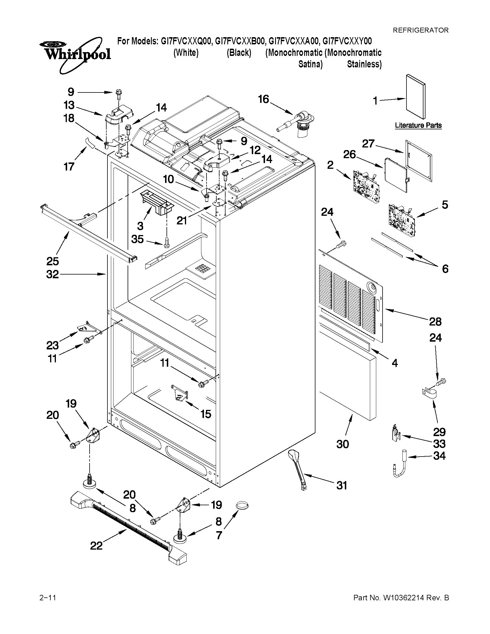 CABINET PARTS