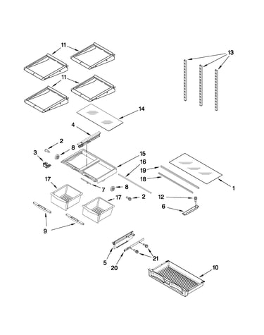 Shelf parts