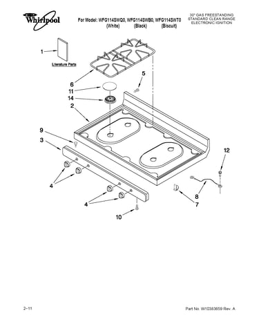 Cooktop parts