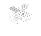 Whirlpool WFG114SWB0 oven & broiler parts diagram