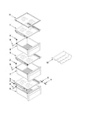 Refrigerator shelf parts
