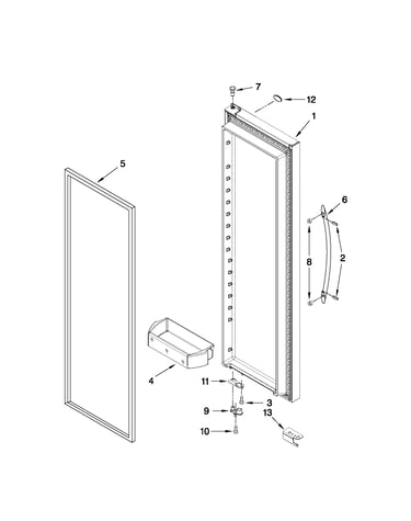 Refrigerator door parts