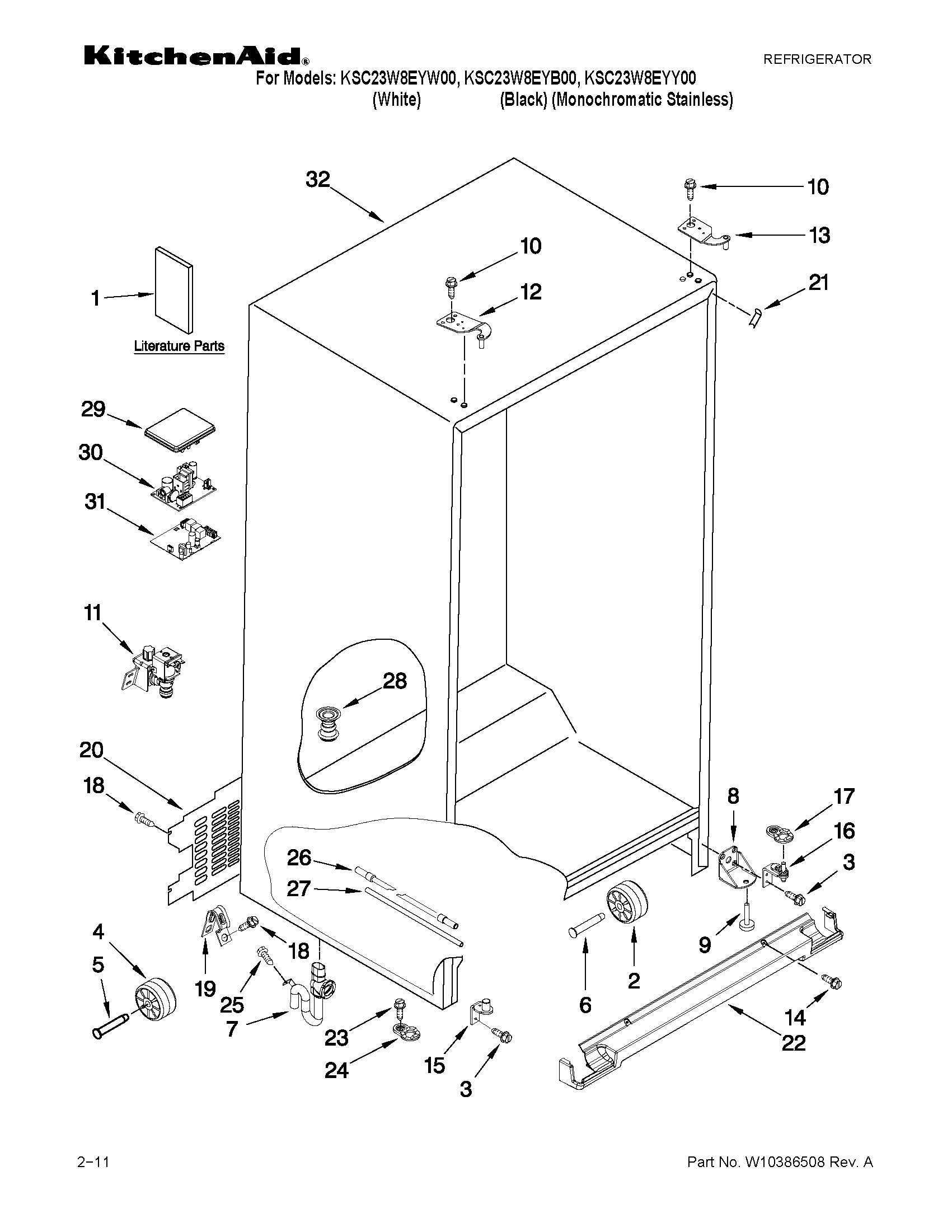Cabinet parts