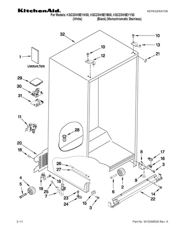 Cabinet parts