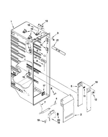 Refrigerator liner parts