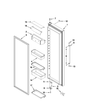 Refrigerator door parts
