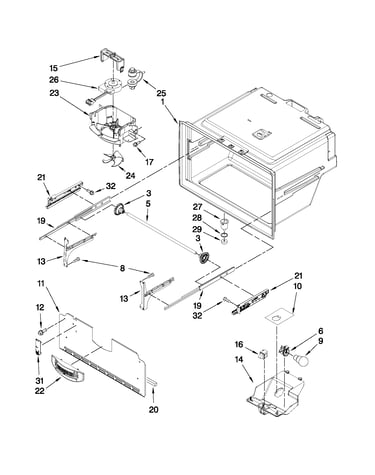 Freezer liner parts