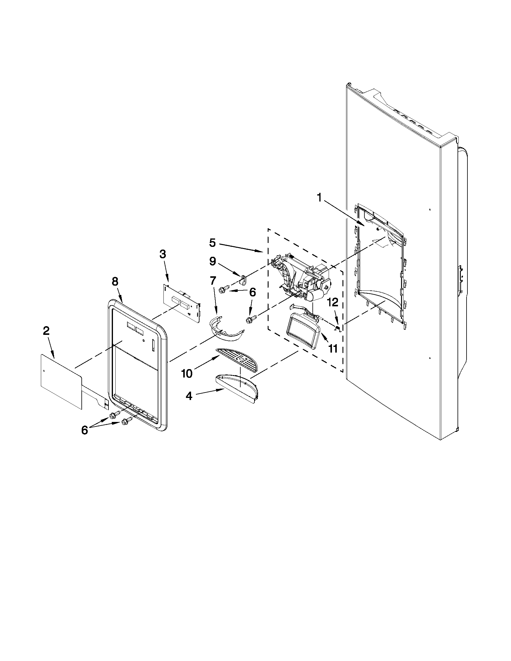 DISPENSER FRONT PARTS