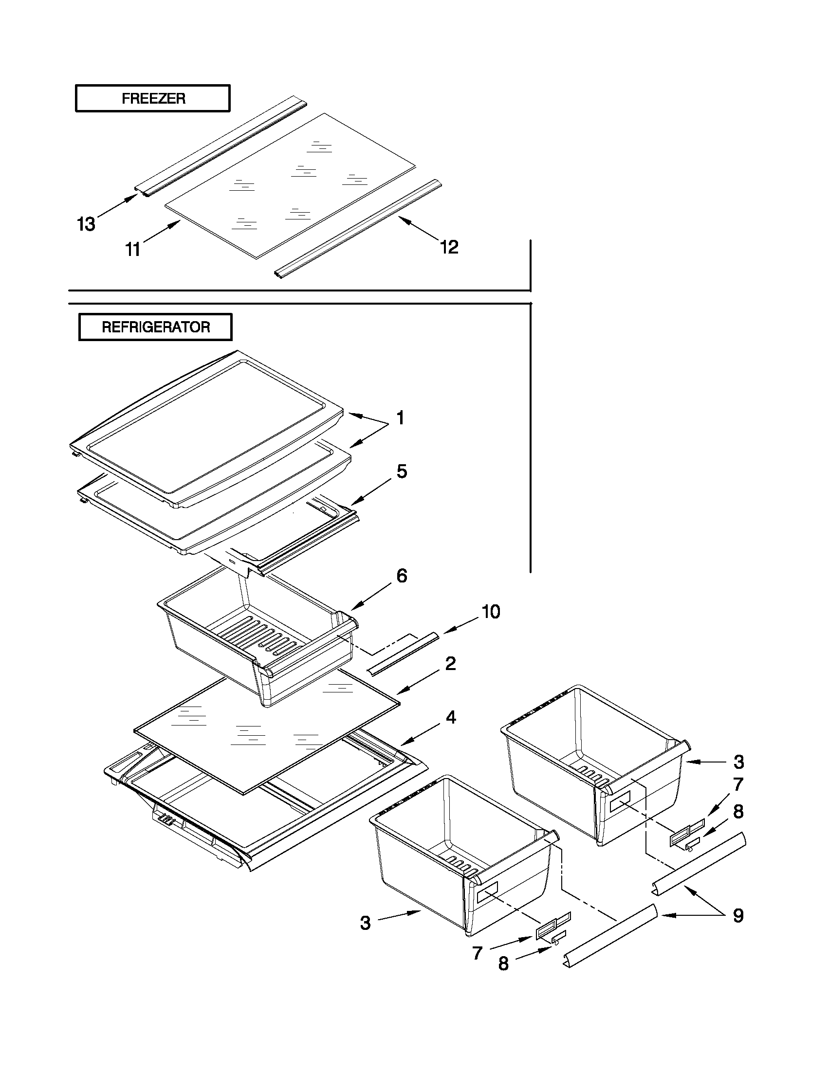 Shelf parts