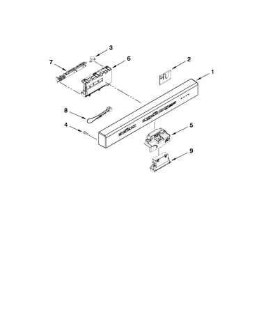 Control panel and latch parts