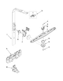 Upper wash and rinse parts