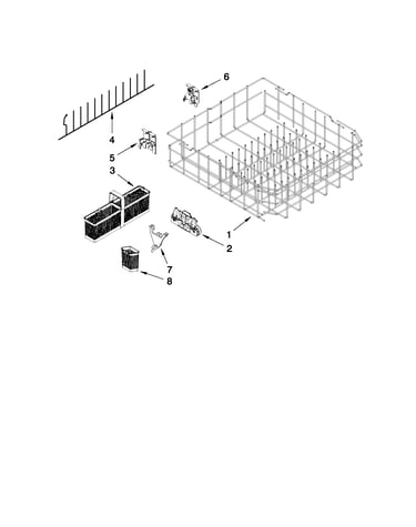 Lower rack parts