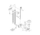 Ikea IUD9750WS3 fill, drain and overfill parts diagram