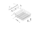 Ikea IUD9750WS3 upper rack and track parts diagram