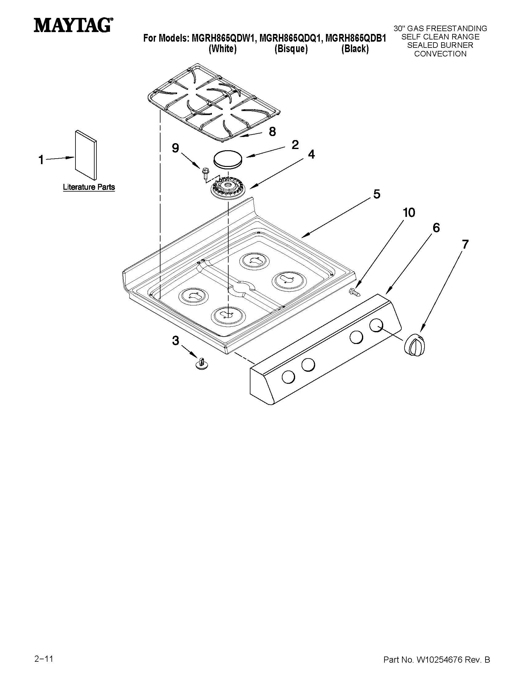 Cooktop parts