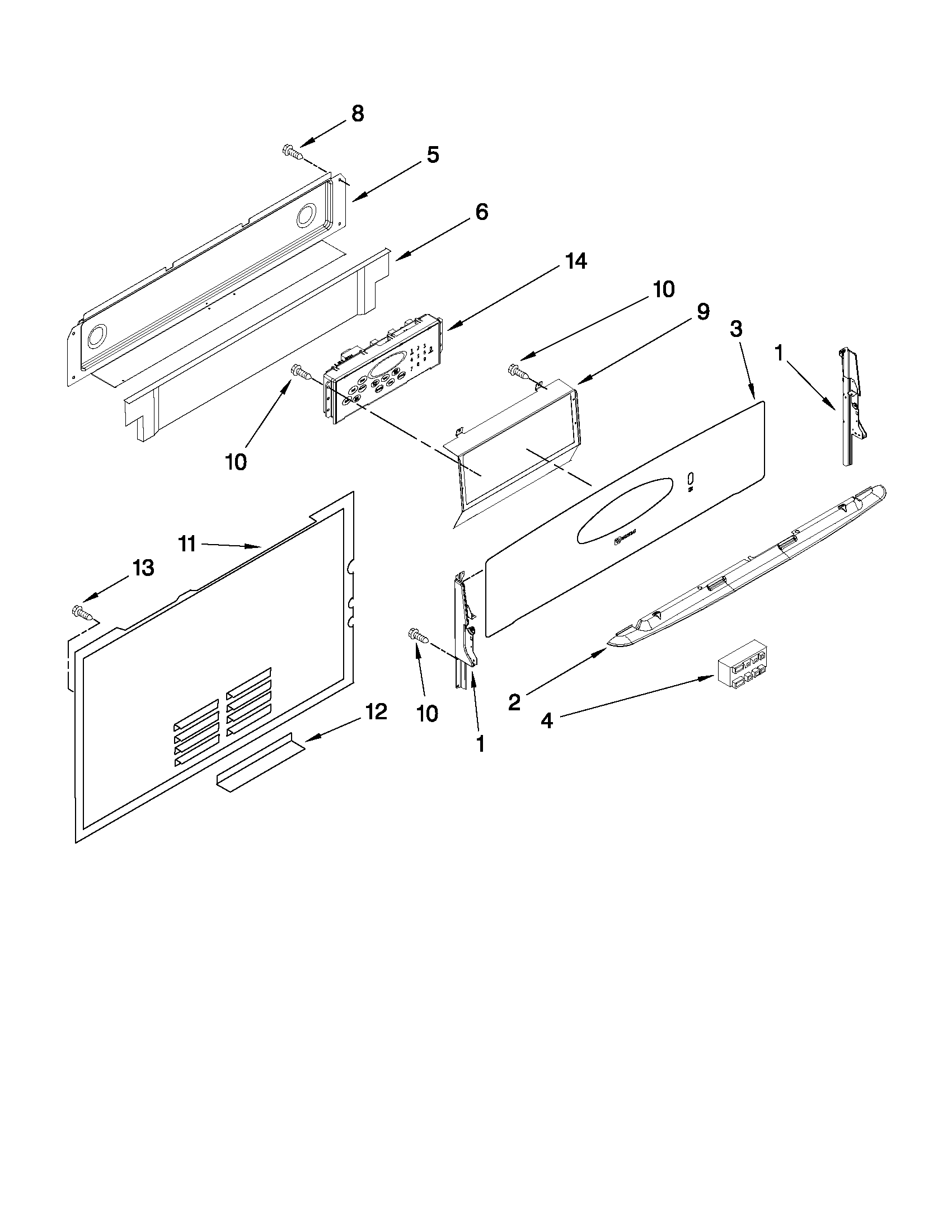 Control panel parts