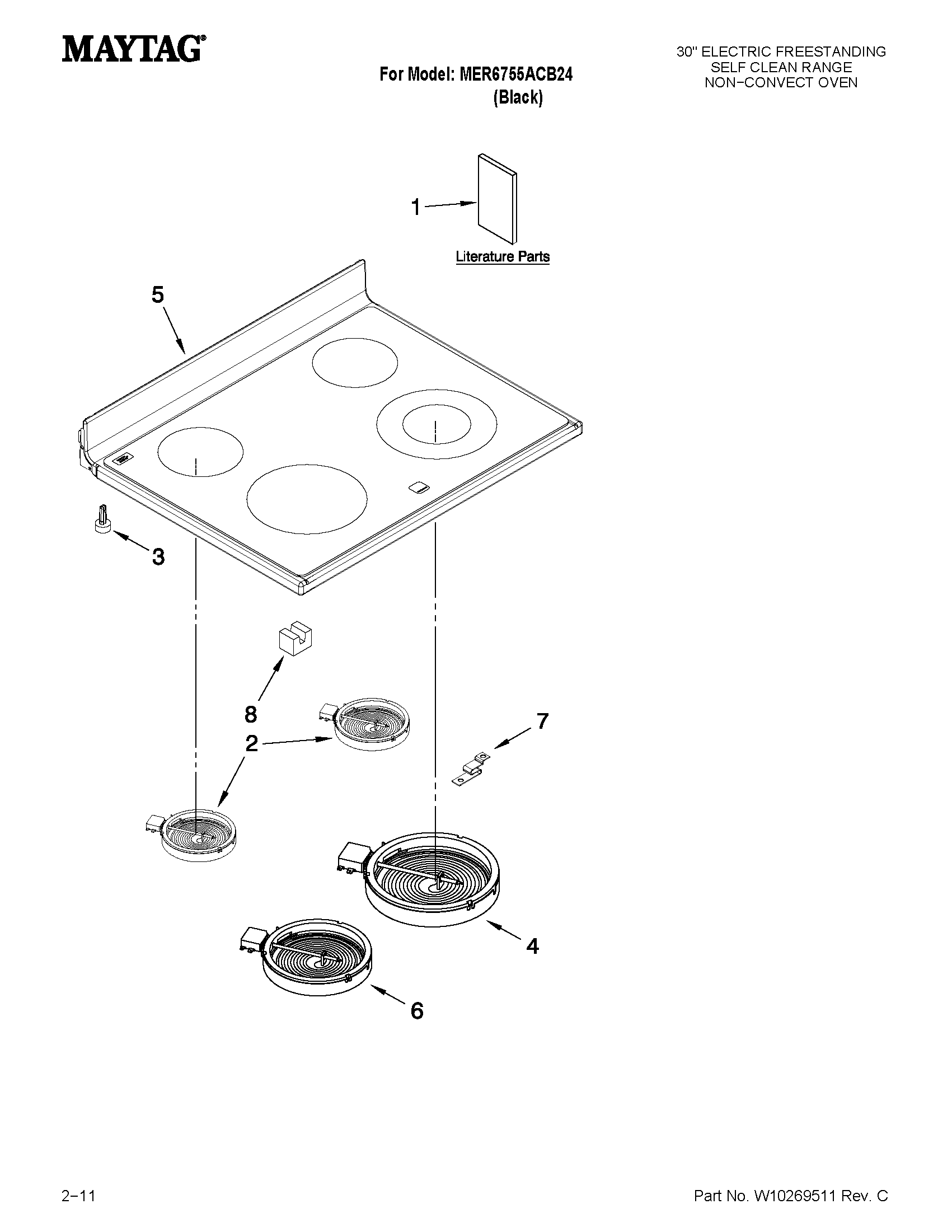 Cooktop parts