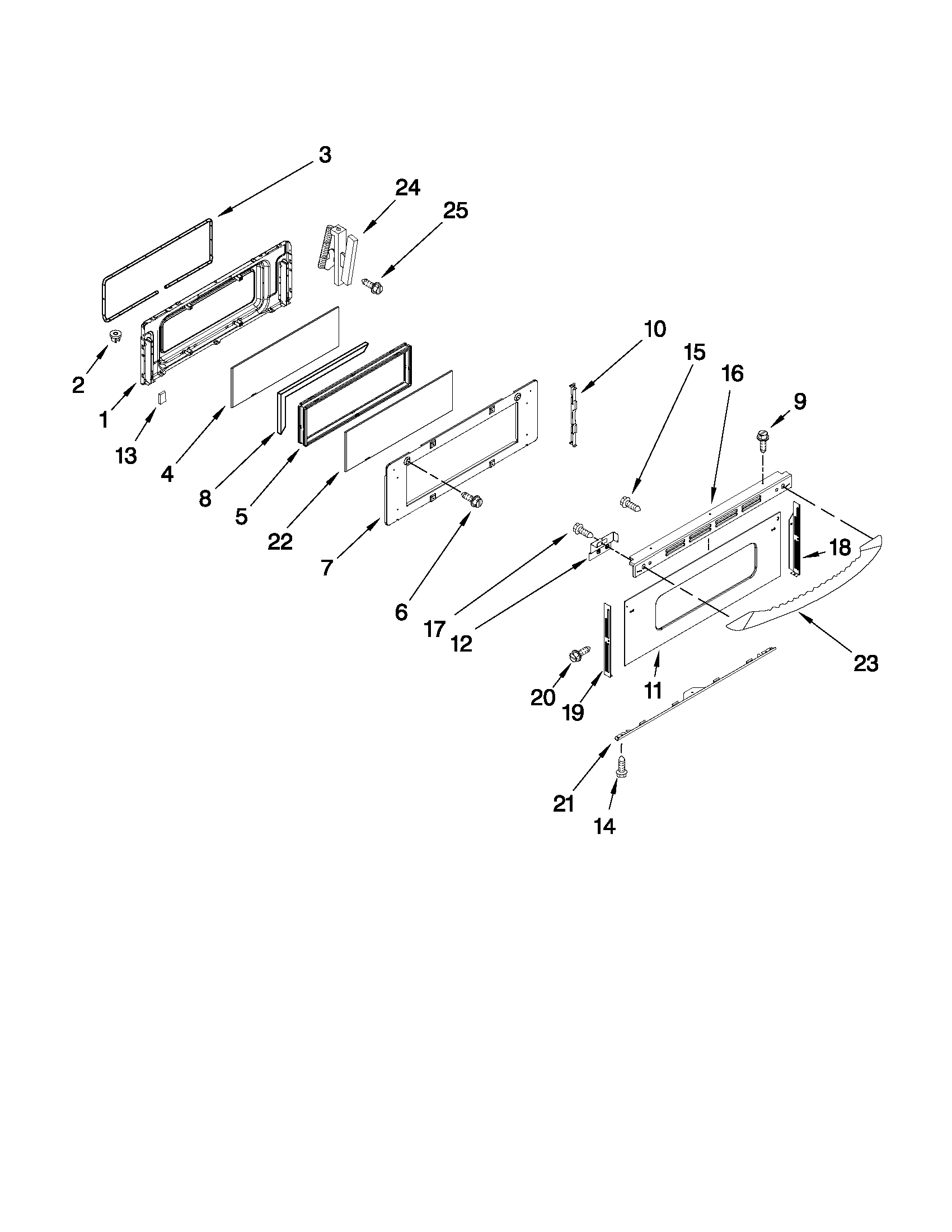 Upper door parts