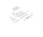 Maytag MER8770WB1 drawer and rack parts diagram