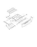 Drawer and rack parts