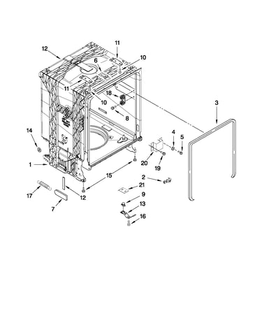Tub and frame parts
